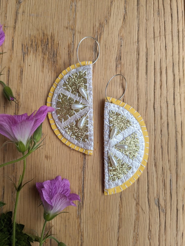 Image of Lemon Slice Earrings