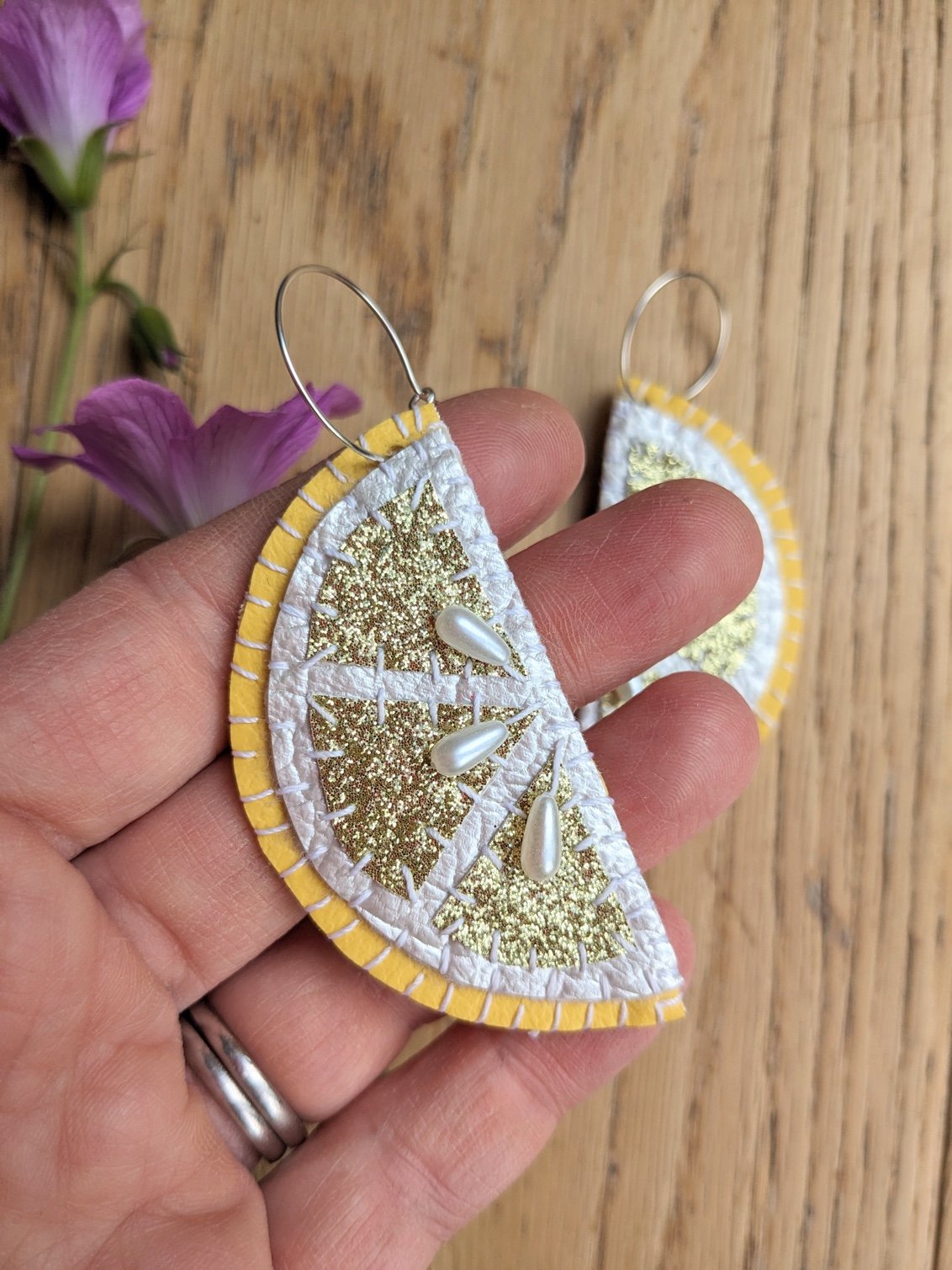 Image of Lemon Slice Earrings