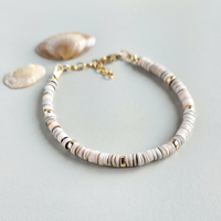 Image 3 of 'Dune' Gold shell beach bracelet