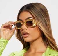 Image 1 of Dream Maker Sunglasses- Yellow