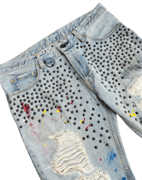 Image 2 of '06 Number (N)ine Studded Painter Denim - 3