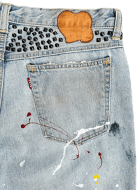 Image 4 of '06 Number (N)ine Studded Painter Denim - 3