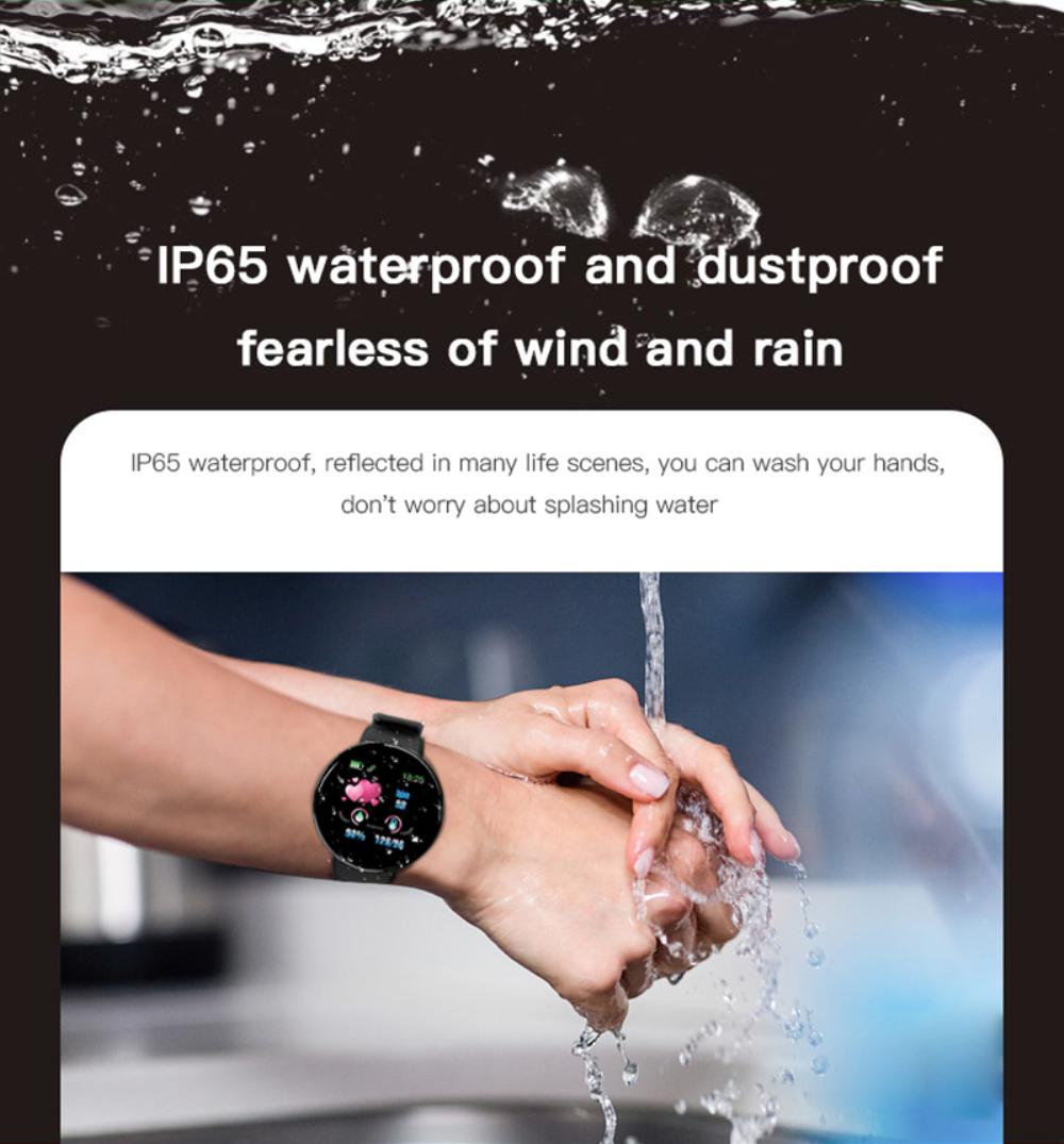 Smart Watch - Round Fitness Tracker with Blood Pressure & Heart Rate Monitor