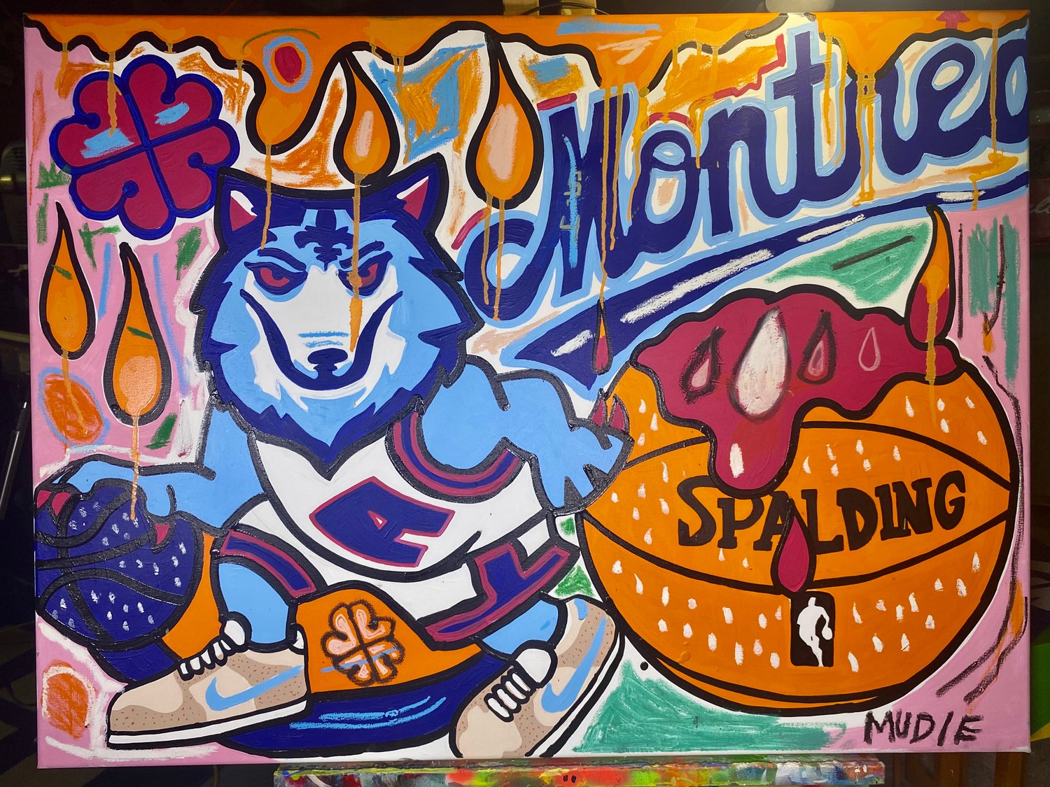 Image de L'Alliance # 1 / Raptors tribute  40 x 30'' toile / painting