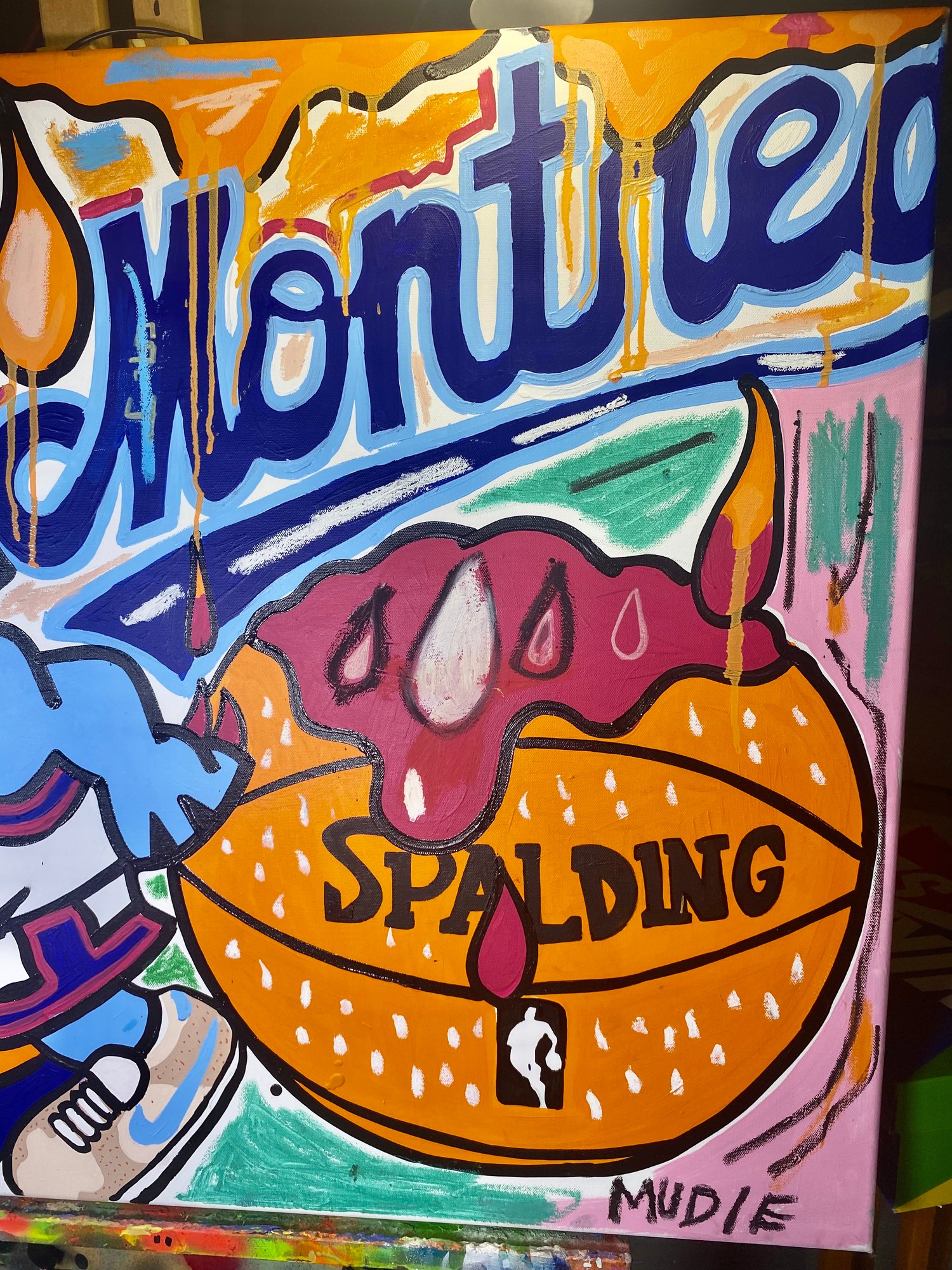 Image of L'Alliance # 1 / Raptors tribute  40 x 30'' toile / painting