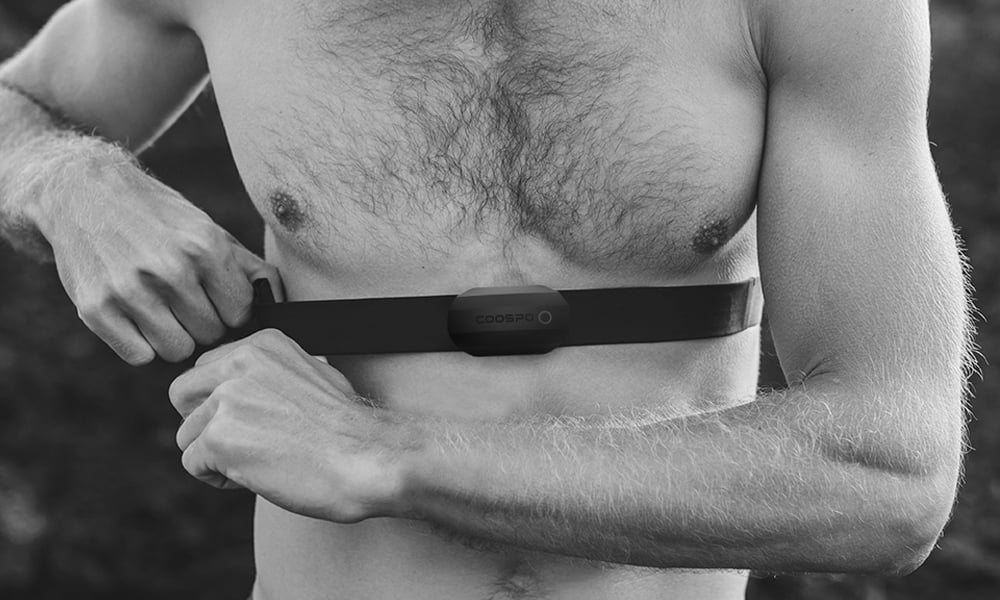 COOSPO H808S Heart Rate Sensor - Dual Mode ANT+ & Bluetooth with Chest Strap, Compatible with Wahoo