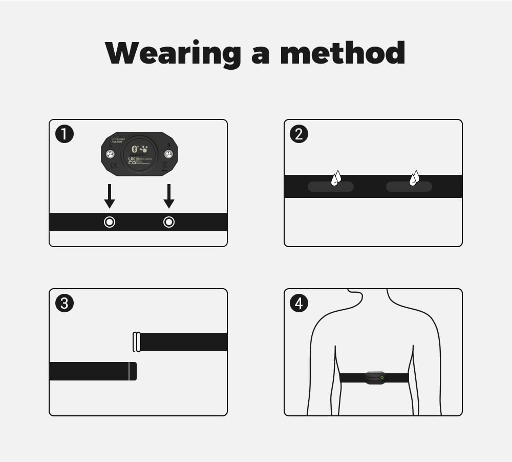 COOSPO H808S Heart Rate Sensor - Dual Mode ANT+ & Bluetooth with Chest Strap, Compatible with Wahoo