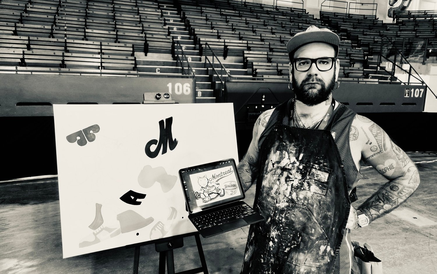 Image of L'Alliance # 1 / Raptors tribute  40 x 30'' toile / painting