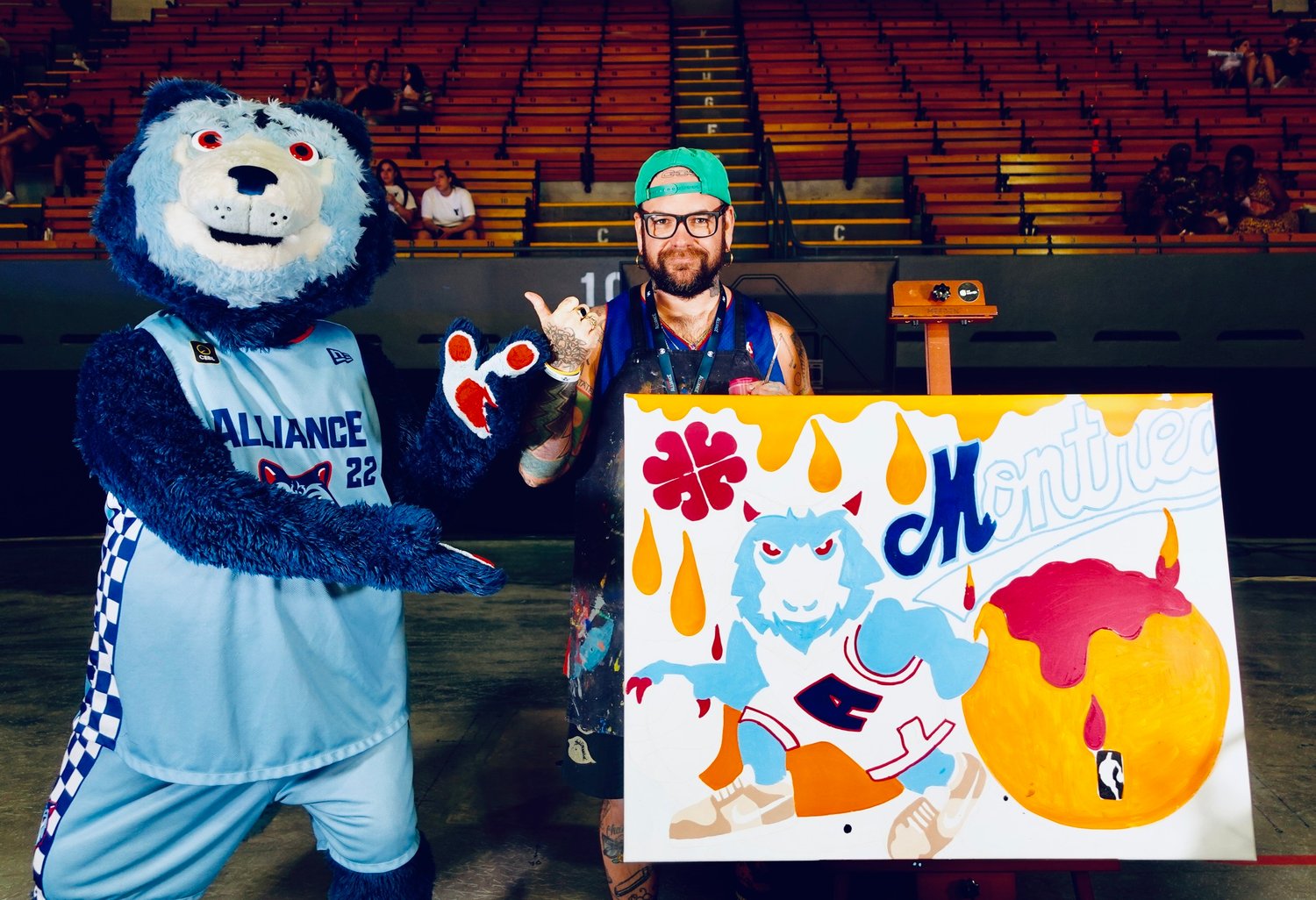 Image of L'Alliance # 1 / Raptors tribute  40 x 30'' toile / painting