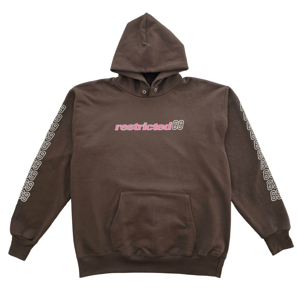 "69" Hooded Sweatshirt (Chocolate)