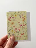 Rocket & Co. Pack of 10 thank you /just a note mini cards 