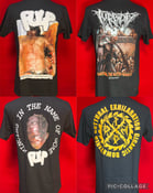 Image of Officially Licensed Pulp "Festering Decomposition" And Turbidity "Vomiting The Rotten Maggot" Shirts