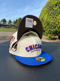 Chicago Cubs Angry Bear "Muddy Script" New Era 59Fifty Fitted Hat