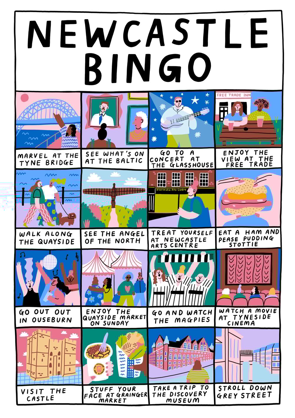 Image of Newcastle Bingo Print