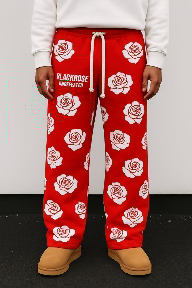 Image of BLACK ROSE FZ BAGGY (RED)