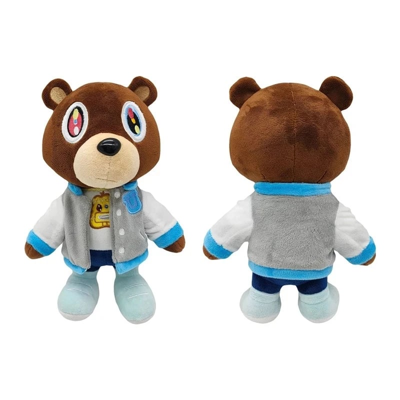 Image of Kanye West College Dropout Bear Plushie – 30cm Soft Collectible Stuffed Toy Plush 