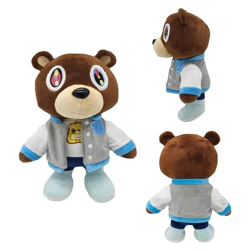 Image of Kanye West College Dropout Bear Plushie – 30cm Soft Collectible Stuffed Toy Plush 