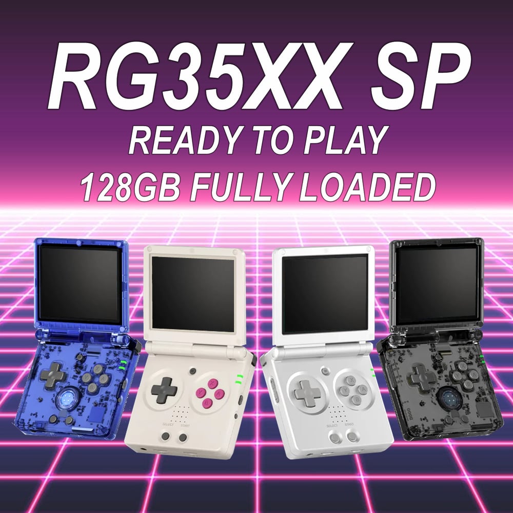 RG35XXSP Flip Handheld Game Console 128GB Ready to Play + Fully Loaded