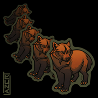 Image 1 of Bush Dog - Stickers