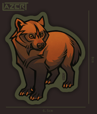 Image 2 of Bush Dog - Stickers