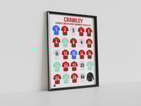 Image 1 of Crawley Town 2023/24 League Two Playoff Winners Shirts, Pennodraws Art Print