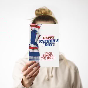 Image of Rangers Scarf Father's Day Card