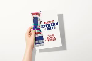 Image of Rangers Scarf Father's Day Card