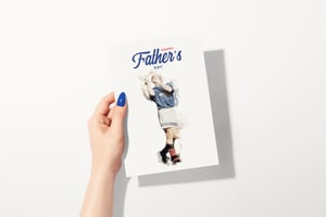 Image of Gazza Design Fathers Day Card for Rangers Fans