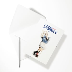 Image of Gazza Design Fathers Day Card for Rangers Fans