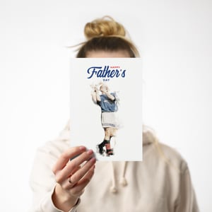 Image of Gazza Design Fathers Day Card for Rangers Fans