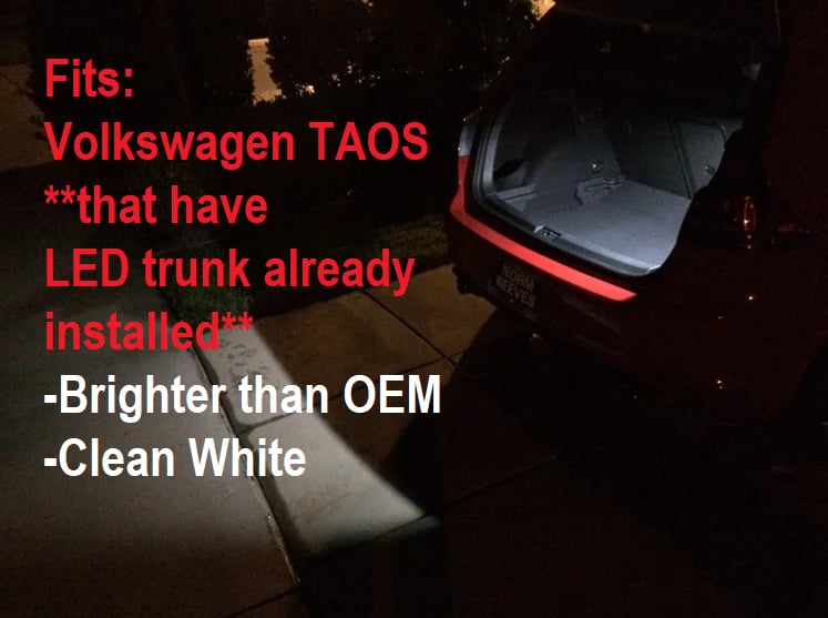 Image of Trunk Housing for Volkswagen Taos with LED trunk installed