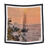 Image 1 of Hydra Ship Sunset silk scarf