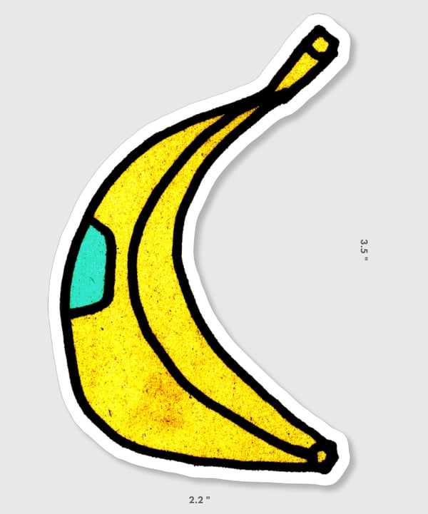 Image of (Mark Todd) Banana Sticker