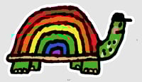 (Mark Todd) Rainbow Turtle Sticker