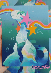 Image 2 of Rainbow Lugia Art Print