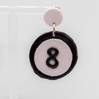 Image 2 of Eight Ball Earrings