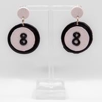 Image 1 of Eight Ball Earrings