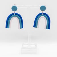 Image 1 of Rainy Day Rainbow Arch Earrings