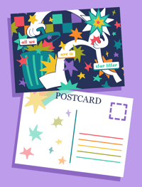 Image 4 of STAR LITTER Postcard Art Print