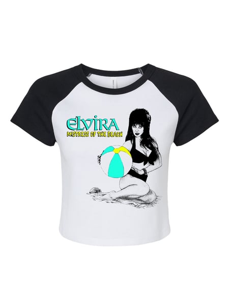 Image of MISTRESS OF THE BEACH - BABY TEE - BLACK