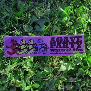 Image of Agave Party Bumper Sticker Purple