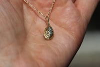 Image 2 of Tiny Pearl & Oyster Pendant 