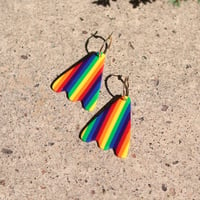 Image 2 of Rainbow Dangle Studs