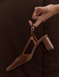 Image 3 of la tribe Gigi heel pecan