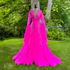 Shocking Pink "Vivian" The Ultimate Showgirl Dressing Gown FLASH SALE $100 OFF DISCOUNT CODE HOTPINK