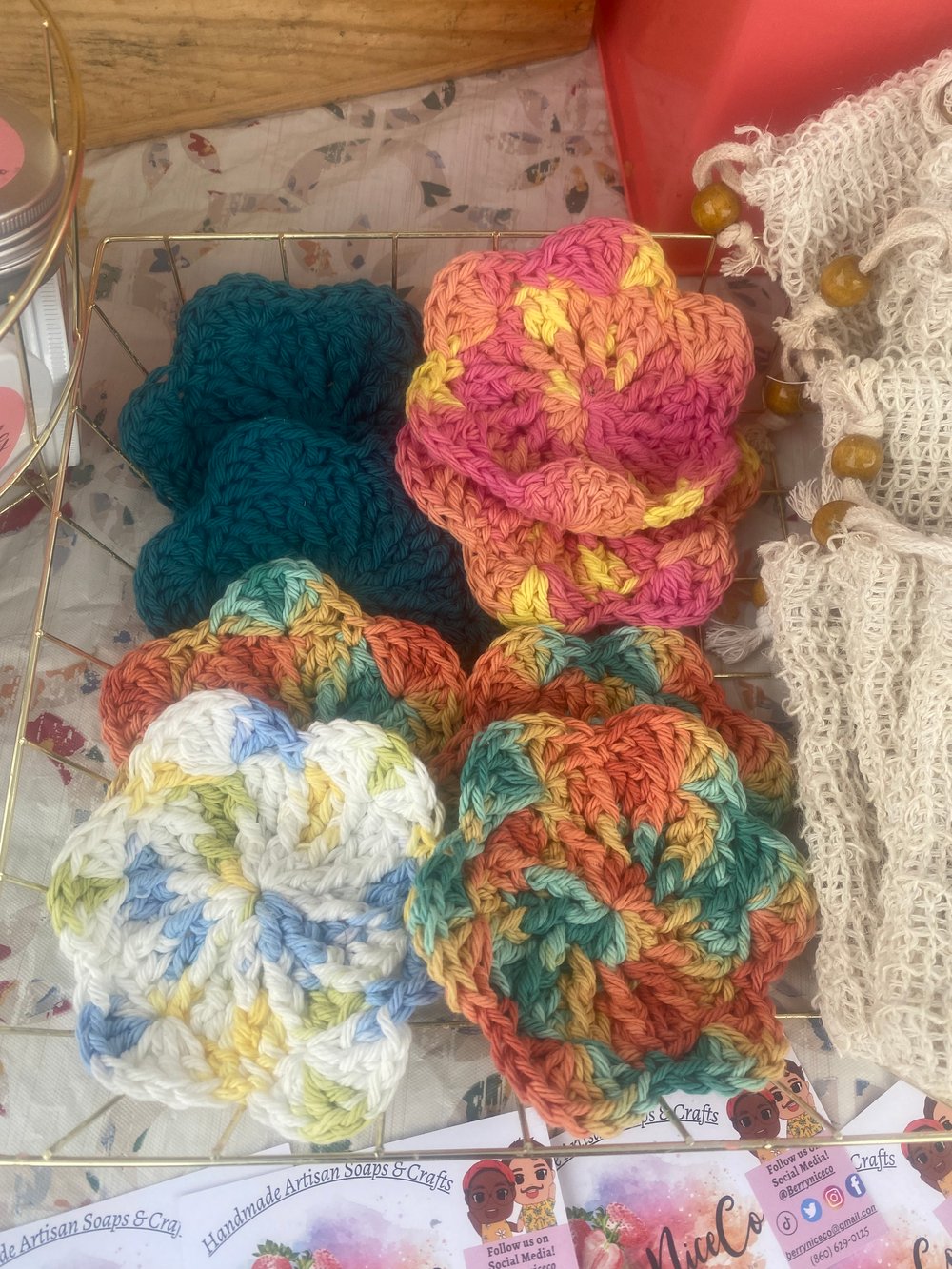 Image of Hand Crocheted Body Scrubbers