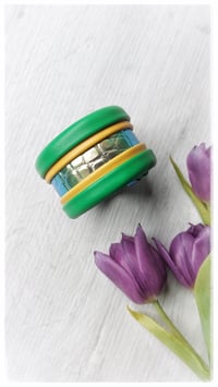 Image 3 of ANTIOPE Medium bangle - Scintilla verde