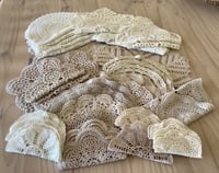 Image 4 of Memory flowers custom created from a clients loved ones doily collection 