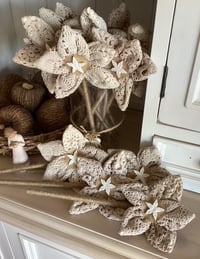 Image 5 of Memory flowers custom created from a clients loved ones doily collection 