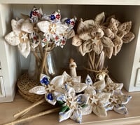 Image 2 of Memory flowers custom created from a clients loved ones doily collection 